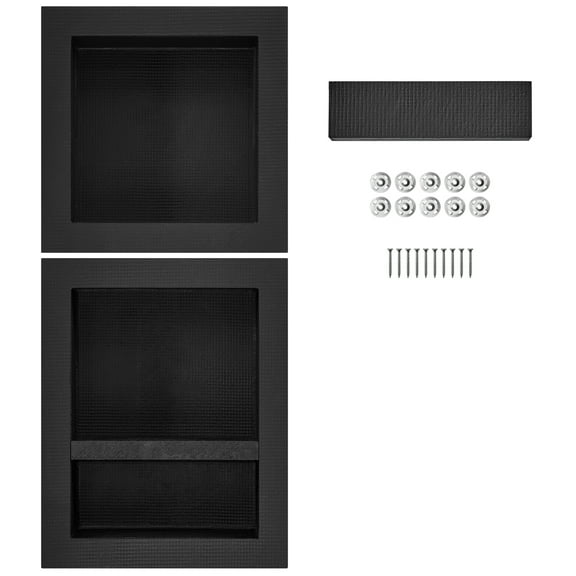 SKYSHALO Shower Niche 16x16" &16x20" Triple Shelf Wall-inserted for Shower Bathroom