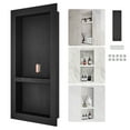 thumbnail image 1 of KFFKFF Shower Niche 16x32x4" Double Shelf Wall-inserted for Shower Bathroom, 1 of 9