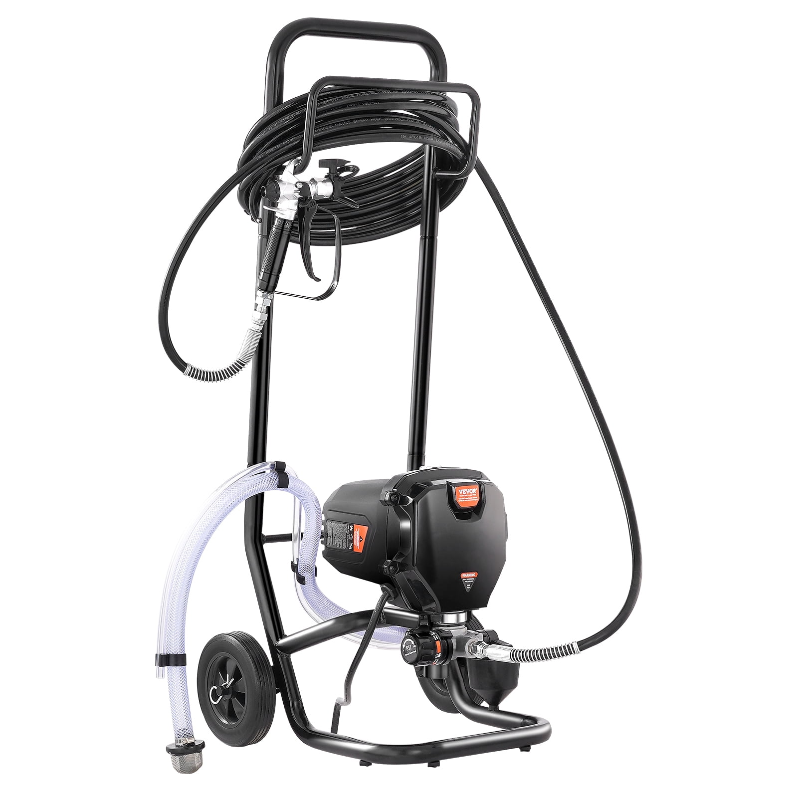 KFFKFF Stand Airless Paint Sprayer, 750W High Efficiency Airless Stand Sprayer, 3000PSI Electric Paint Sprayer with Cleaning Kits for Painting Home Interior Exterior Walls, Ceiling, Fence, Cabinet