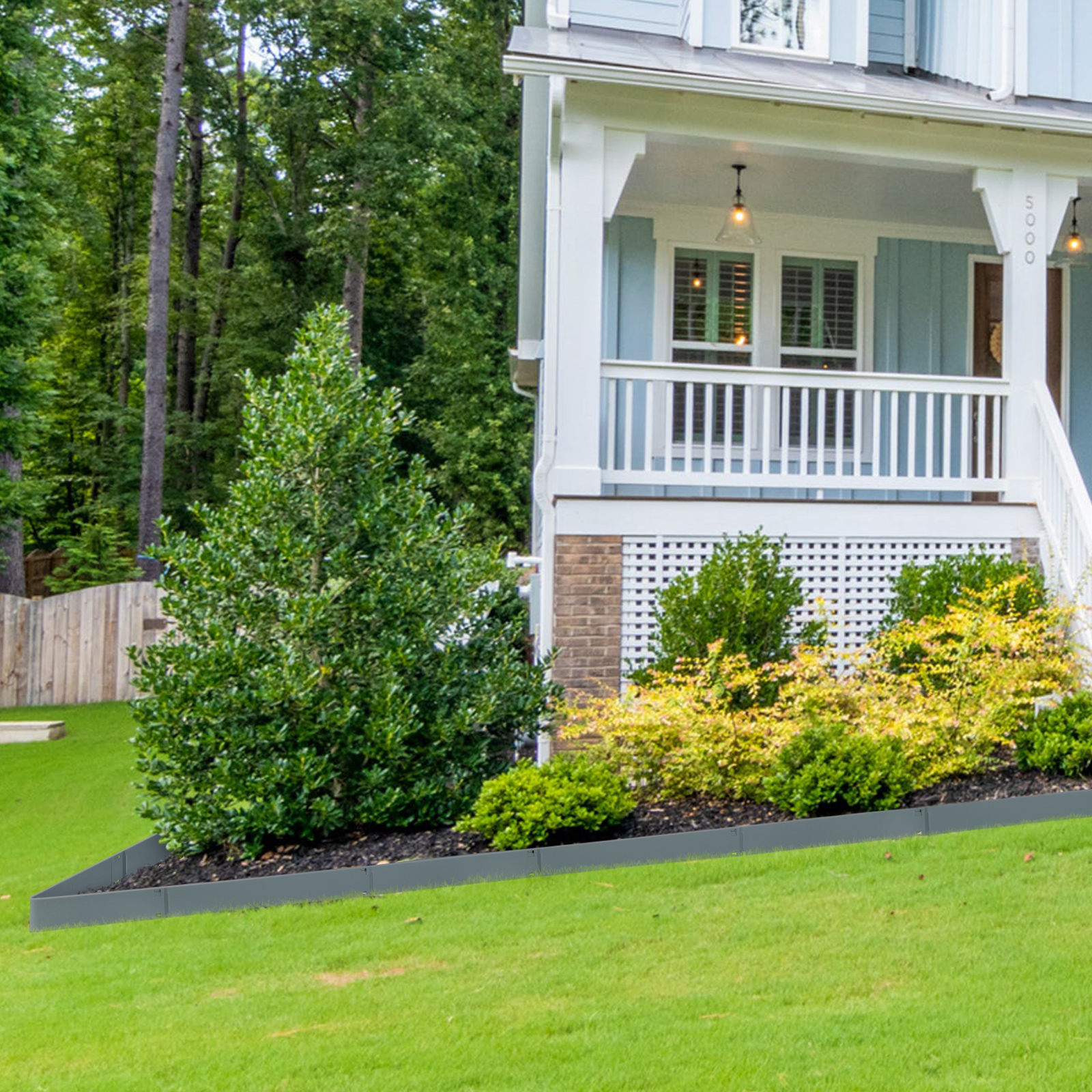 5PCS Steel Landscape Edging 39 x 6 Inch(3 Inch Edging Measures, 3 Inch