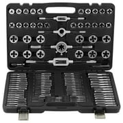 SKYSHALO Tap and Die Set, 110-Piece Include Metric Size M2 to M18, Bearing Steel Taps and Dies, Essential Threading Tool for Cutting External Internal Threads