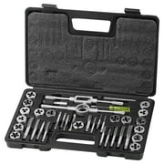 SKYSHALO Tap and Die Set 40Pcs Metric Size M3 to M12 Bearing Steel Threading Tool