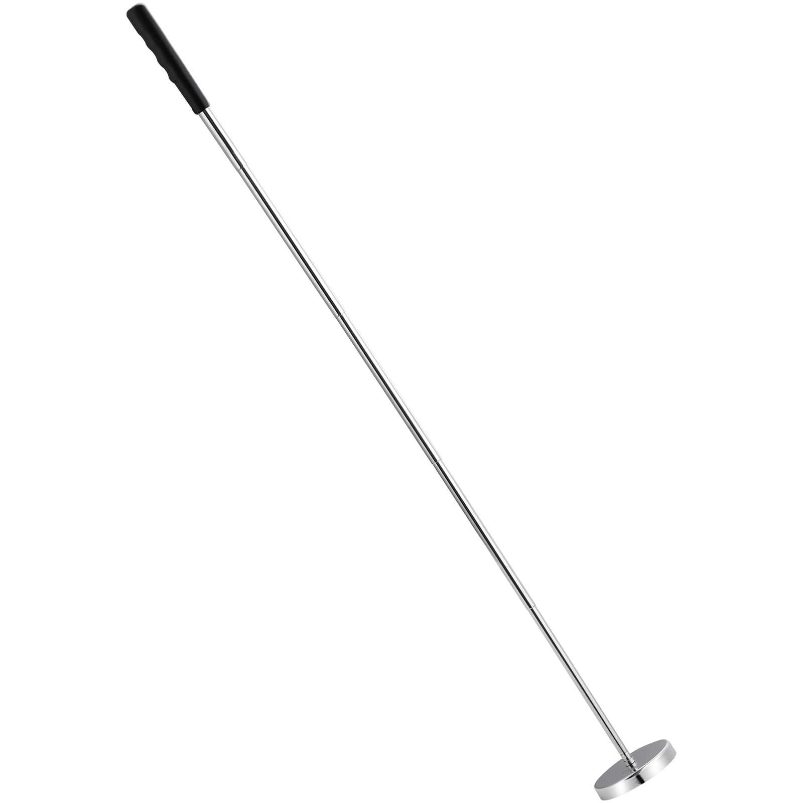 KFFKFF Telescoping Magnetic Sweeper Pickup Tool, 3.5" Handheld Screws Parts Finder with 35LB Pull Capacity, Retractable Handle 8.3 to 33 inches with Strong Magnet, Pick up Nails Screws Metal Part