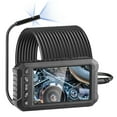 thumbnail image 1 of KFFKFF Triple Lens Snake Camera, 49.2FT Semi-Flexible Cable, 5'' Display 1080P, 10 LED Lights, IP67 Water-Resistant Inspection Cam for Automotive, Plumbing with 32GB Memory Card, 1 of 9