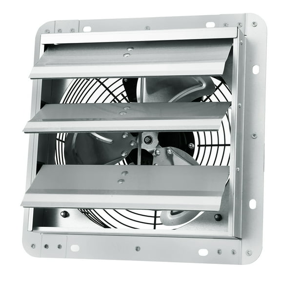 SKYSHALO VV-ACPQS-10 14.57" x 14.57" x 9.85" 820 CFM 45W Aluminium Exhaust Fan - Silver