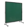 thumbnail image 1 of KFFKFF Welding Screen with Frame, 6' x 6' Welding Curtain Screen, Flame-Resistant Vinyl Welding Protection Screen on 4 Swivel Wheels (2 Lockable), Moveable & Professional, 1 of 9