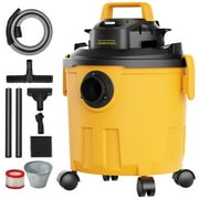 SKYSHALO Wet/Dry Shop Vacuum 5 Gallon 6-HP with Accessories 2-in-1 Crevice Nozzle