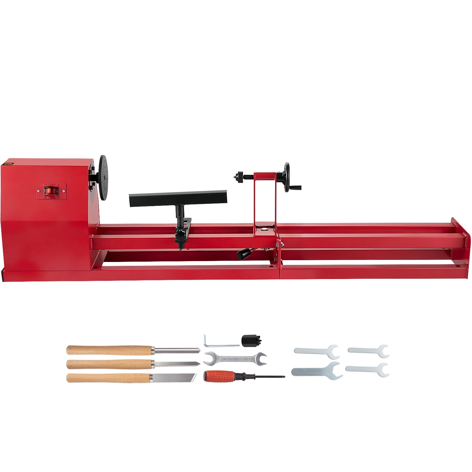 SKYSHALO Wood Lathe , Power Wood Turning Lathe 14inch x 40inch, 1/2HP 4 ...