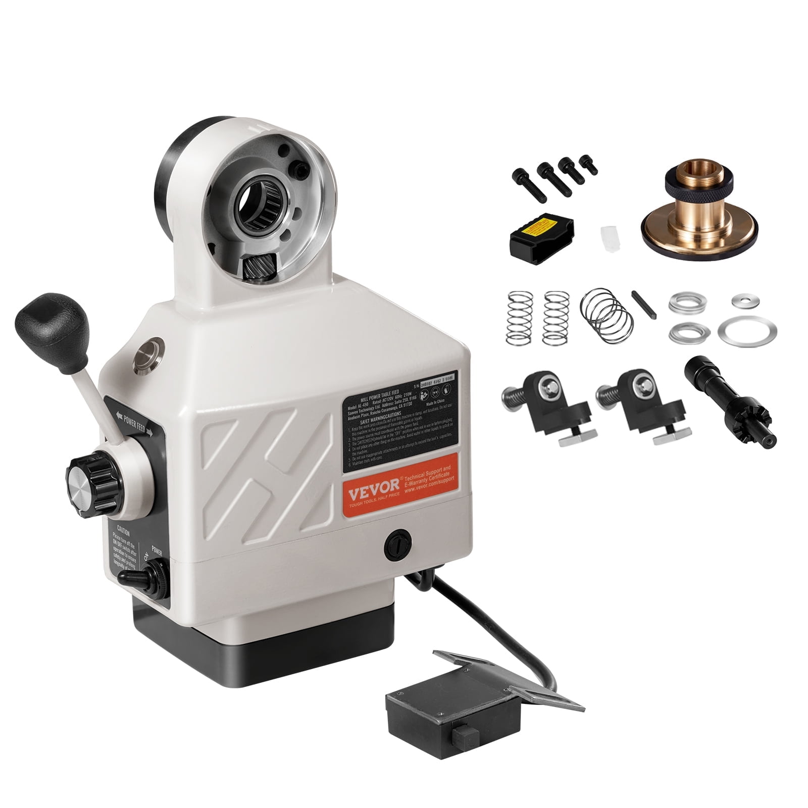 KFFKFF Z-Axis Power Feed Table Mill for Milling Machine 450 in-lb ...