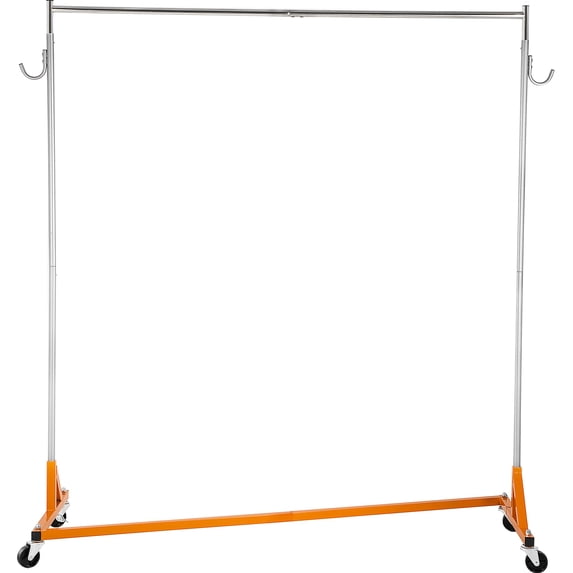 KFFKFF Z Rack, Industrial Grade Z Base Garment Rack, Height Adjustable ...