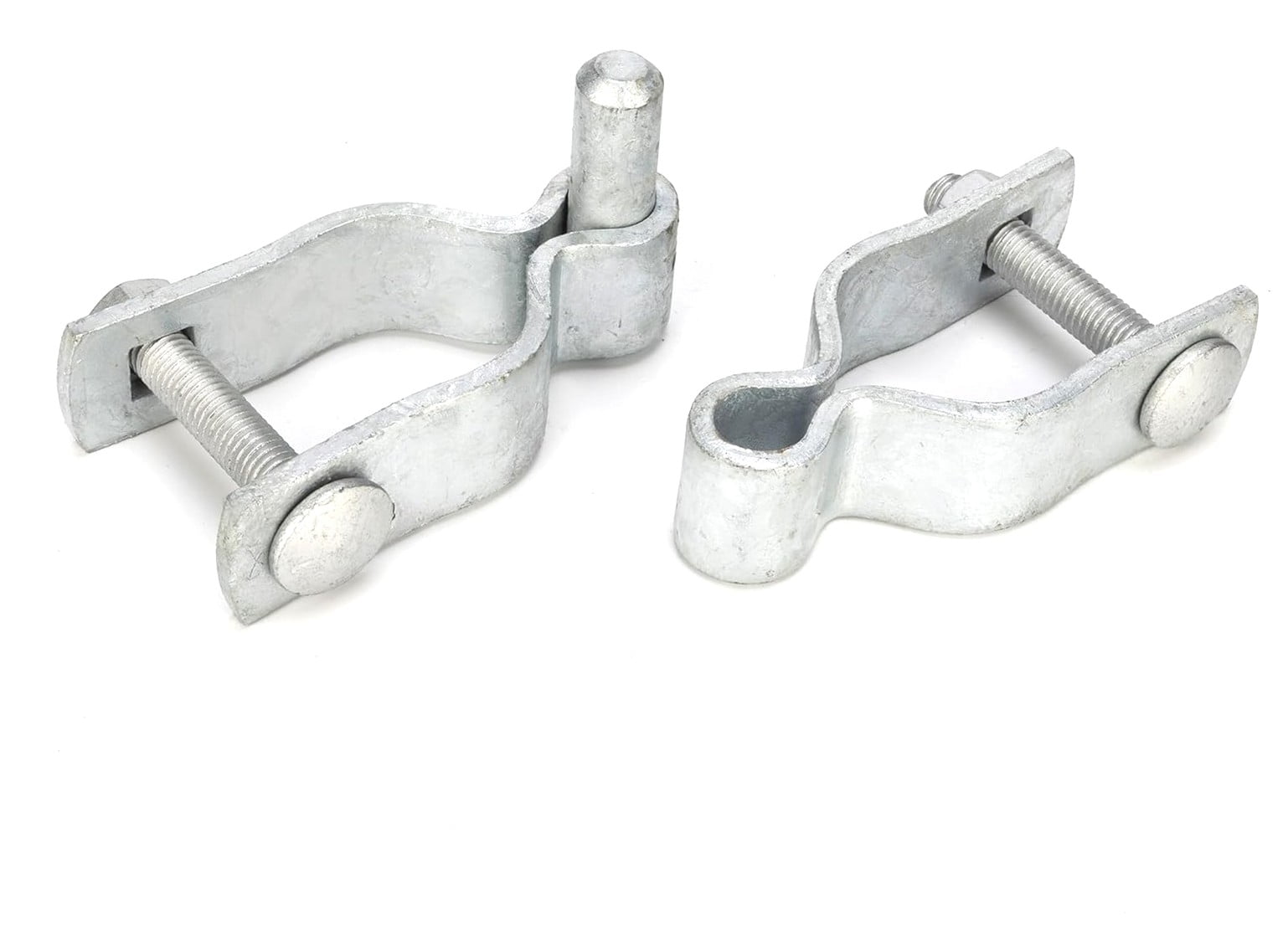 Chain Link Fence Gate Hinge Kit - Includes Female And Male Hinges With Bolts And Nut