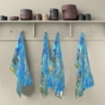 thumbnail image 1 of SKYSONIC 1 Pack Blue Context Kitchen Towels Soft Absorbent Dish Towels Reusable Tea Towels Set 28 x 18 Inch, 1 of 7