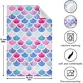 thumbnail image 1 of SKYSONIC 1 pack Fish Scales Kitchen Dish Towels,Dishcloths,Absorbent Soft Towels Hand Towels, 18" x 28", 1 of 7
