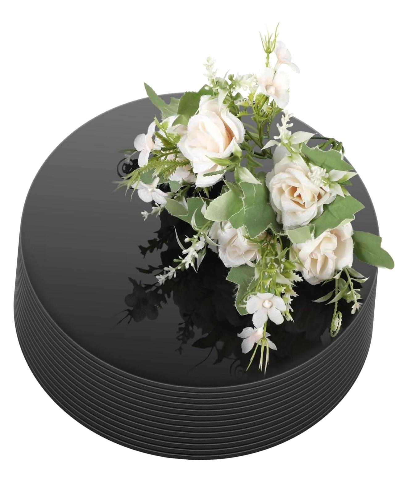 SKYSONIC 10 Inch Acrylic Circular Mirrors for Table Decorations, Round ...