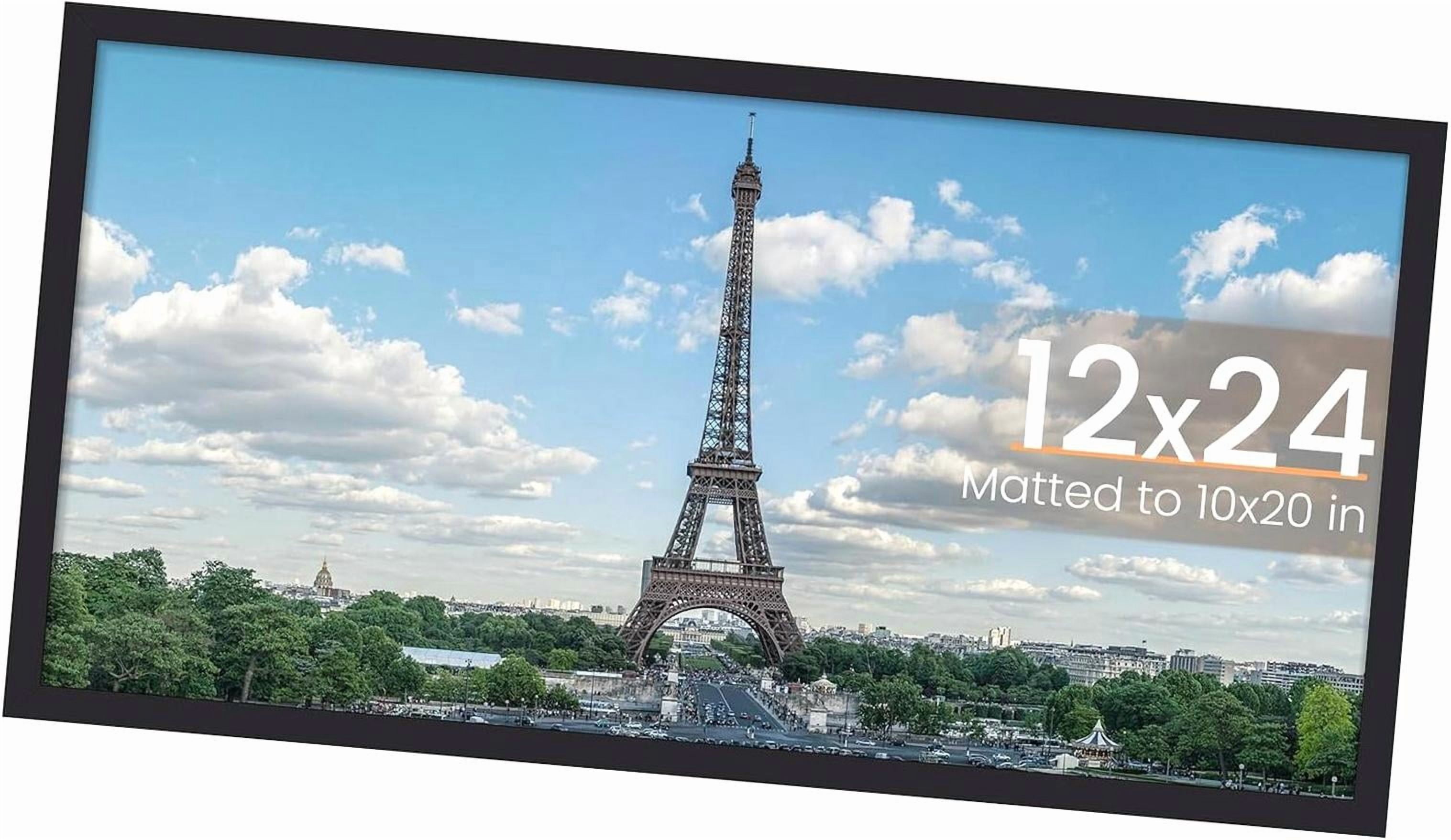 SKYSONIC 12x24 Photo Frame, Showcases Images 10x20 with Mat or 12x24 ...