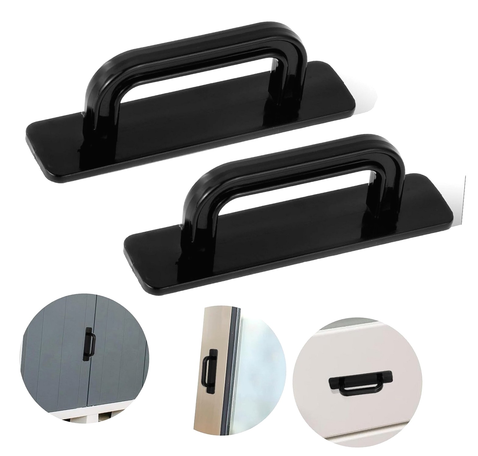 SKYSONIC 2 Pack Adhesive Handles, Stick- Cabinet Handles, No Drill ...