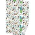 thumbnail image 1 of SKYSONIC 2 Pack Easter Watercolor Bunny Gnomes Hand Towels, Spring Eggs Kitchen Towel Ultra Soft and Absorbent,Decorative Fingertip Face Towel for Bathroom Hotel, 28.3"x14.4", 1 of 6