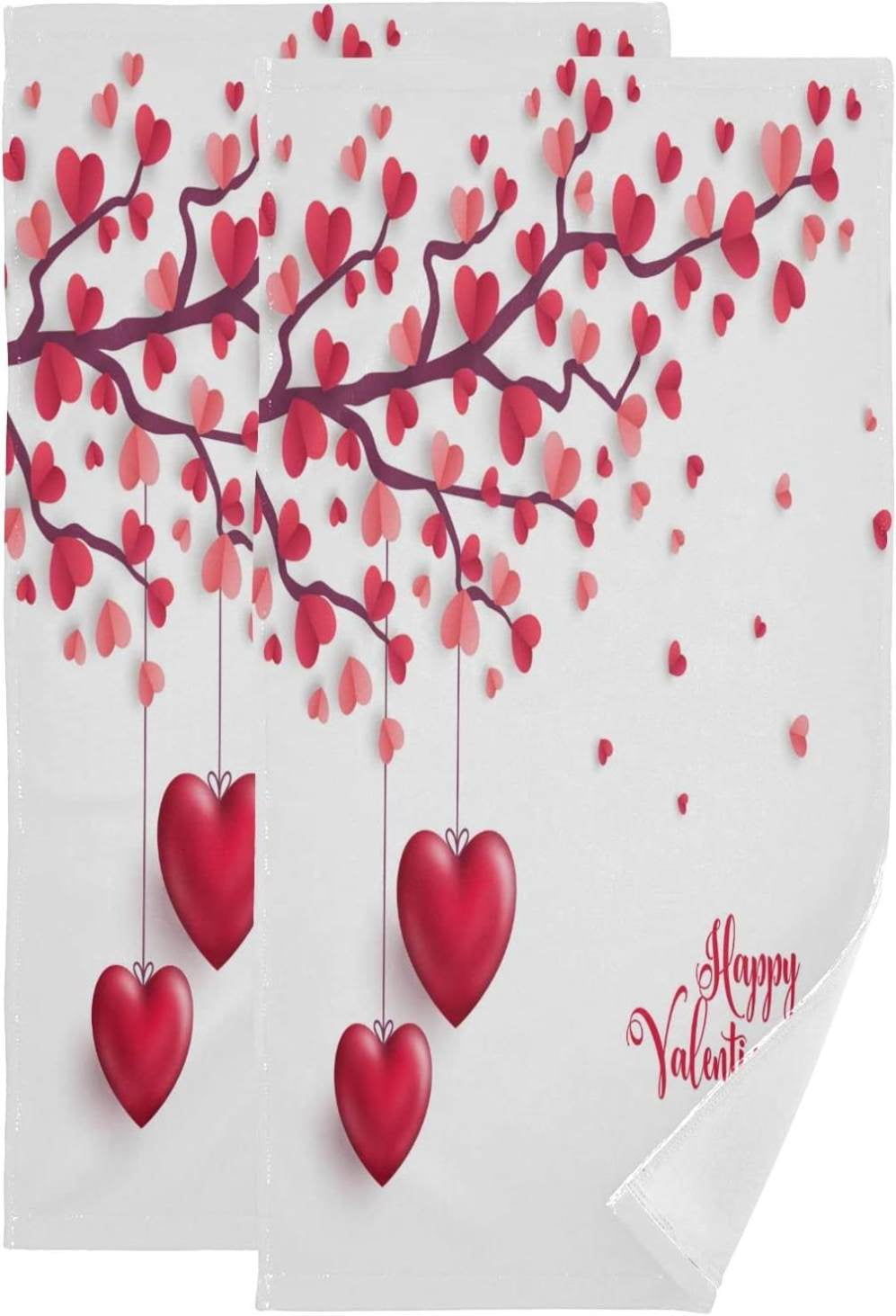 Valentine's day bathroom hand towels shop