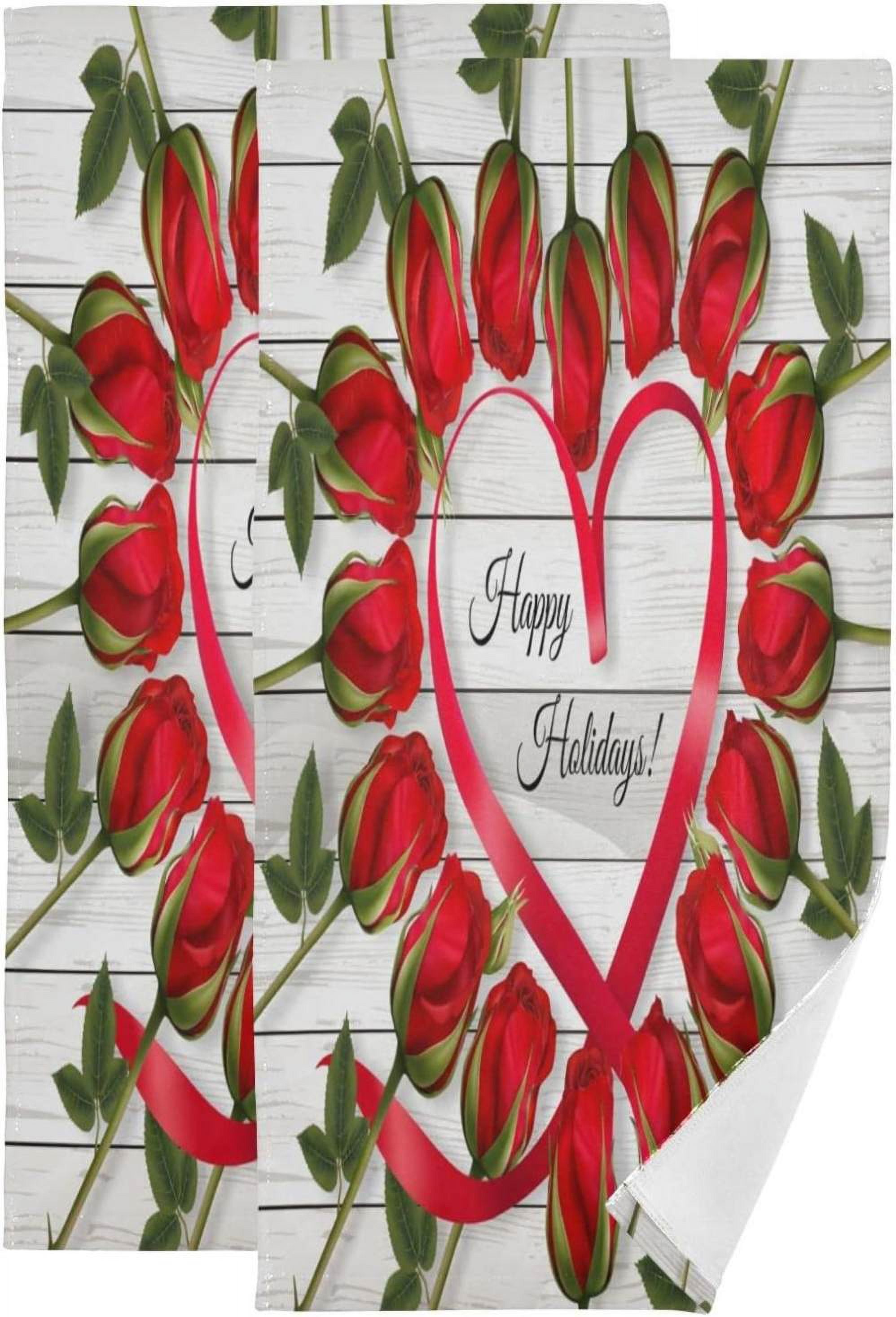 Valentine's day bathroom hand towels sale