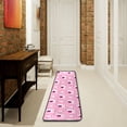thumbnail image 1 of SKYSONIC 2'X6' Christmas Pink Llama Runner Rug with Rubber Backing, Fir Tree Forest Non Slip Entryway Rug Runner Washable Soft Area Rug Carpet for Hallway Bedroom Kitchen Decor, 1 of 6