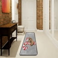 thumbnail image 1 of SKYSONIC 2'X6' Cute Sloth Santa Runner Rug with Rubber Backing, Christmas Lollipop Non Slip Entryway Rug Runner Washable Soft Area Rug Carpet for Hallway Bedroom Kitchen Decor, 1 of 6