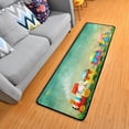thumbnail image 1 of SKYSONIC 2'X6' Easter Eggs Train Runner Rug with Rubber Backing, Green Spring Landscape Non Slip Entryway Rug Runner Washable Soft Area Rug Carpet for Hallway Bedroom Kitchen Decor, 1 of 6