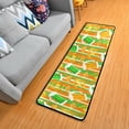 thumbnail image 1 of SKYSONIC 2'X6' Gold Horseshoe Beer Runner Rug with Rubber Backing, St Patrick's Day Non Slip Entryway Rug Runner Washable Soft Area Rug Carpet for Hallway Bedroom Kitchen Decor, 1 of 6