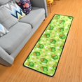 thumbnail image 1 of SKYSONIC 2'X6' Gold Pot Clover Runner Rug with Rubber Backing, St Patrick's Day Non Slip Entryway Rug Runner Washable Soft Area Rug Carpet for Hallway Bedroom Kitchen Decor, 1 of 6