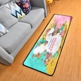 thumbnail image 1 of SKYSONIC 2'X6' Happy Easter Runner Rug with Rubber Backing, Cute Bunny Eggs Non Slip Entryway Rug Runner Washable Soft Area Rug Carpet for Hallway Bedroom Kitchen Decor, 1 of 6