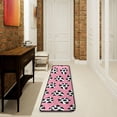 thumbnail image 1 of SKYSONIC 2'X6' Heart Cow Spotted Pink Runner Rug with Rubber Backing, Valentine's Day Non Slip Entryway Rug Runner Washable Soft Area Rug Carpet for Hallway Bedroom Kitchen Decor, 1 of 6