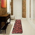 thumbnail image 1 of SKYSONIC 2'X6' Heart Love Pattern Runner Rug with Rubber Backing, Valentine's Red Black Non Slip Entryway Rug Runner Washable Soft Area Rug Carpet for Hallway Bedroom Kitchen Decor, 1 of 6