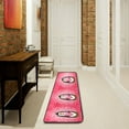 thumbnail image 1 of SKYSONIC 2'X6' Pink Heart Penguin Runner Rug with Rubber Backing, Happy Valentines Non Slip Entryway Rug Runner Washable Soft Area Rug Carpet for Hallway Bedroom Kitchen Decor, 1 of 6