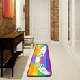 thumbnail image 1 of SKYSONIC 2'X6' Rainbow Colored Heart Runner Rug with Rubber Backing, Valentine LGBT Pride Non Slip Entryway Rug Runner Washable Soft Area Rug Carpet for Hallway Bedroom Kitchen Decor, 1 of 6