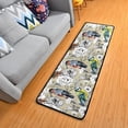thumbnail image 1 of SKYSONIC 2'X6' Spring Bullfinch Retro Birds Runner Rug with Rubber Backing, Vintage Birds Flowers Non Slip Entryway Rug Runner Washable Soft Area Rug Carpet for Hallway Bedroom Kitchen Decor, 1 of 6