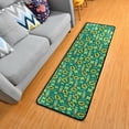 thumbnail image 1 of SKYSONIC 2'X6' St Patrick Lucky Shamrock Runner Rug with Rubber Backing, Golden Horseshoe Non Slip Entryway Rug Runner Washable Soft Area Rug Carpet for Hallway Bedroom Kitchen Decor, 1 of 6