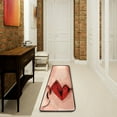 thumbnail image 1 of SKYSONIC 2'X6' Valentines Day Kiss Runner Rug with Rubber Backing, LGBT Pride Non Slip Entryway Rug Runner Washable Soft Area Rug Carpet for Hallway Bedroom Kitchen Decor, 1 of 6