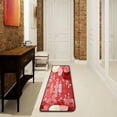 thumbnail image 1 of SKYSONIC 2'X6' Valentines Day Rose Red Runner Rug with Rubber Backing, Romantic Floral Flowers Non Slip Entryway Rug Runner Washable Soft Area Rug Carpet for Hallway Bedroom Kitchen Decor, 1 of 6