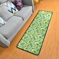 thumbnail image 1 of SKYSONIC 2'X6' Watercolor Vintage Clover Runner Rug with Rubber Backing, St Shamrock Non Slip Entryway Rug Runner Washable Soft Area Rug Carpet for Hallway Bedroom Kitchen Decor, 1 of 6