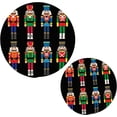 thumbnail image 1 of SKYSONIC 2 pcs Christmas Nutcracker Soldier Pot Holders Trivets, Heat Resistant Trivets,Happy New Year Cotton Thread Weave Mats for Hot Pads Pans Pot Bowl Teapot, 1 of 7