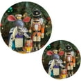 thumbnail image 1 of SKYSONIC 2 pcs Soldier Nutcracker Toy Rabbit Pot Holders Trivets, Heat Resistant Trivets,Christmas Tree Cotton Thread Weave Mats for Hot Pads Pans Pot Bowl Teapot, 1 of 7
