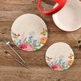 thumbnail image 1 of SKYSONIC 2 pcs Spring Hummingbird Butterfly Pot Holders Trivets, Heat Resistant Trivets,Summer Flowers Roses Cotton Thread Weave Mats for Hot Pads Pans Pot Bowl Teapot, 1 of 7