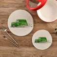 thumbnail image 1 of SKYSONIC 2 pcs Vintage Cartoon Van Pot Holders Trivets, Heat Resistant Trivets,Happy St. Patrick's Day Cotton Thread Weave Mats for Hot Pads Pans Pot Bowl Teapot, 1 of 7