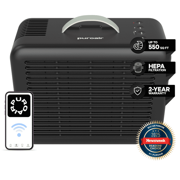 PuroAir 100i HEPA Air Purifiers for Home Pets - Covers 550 Sq Ft