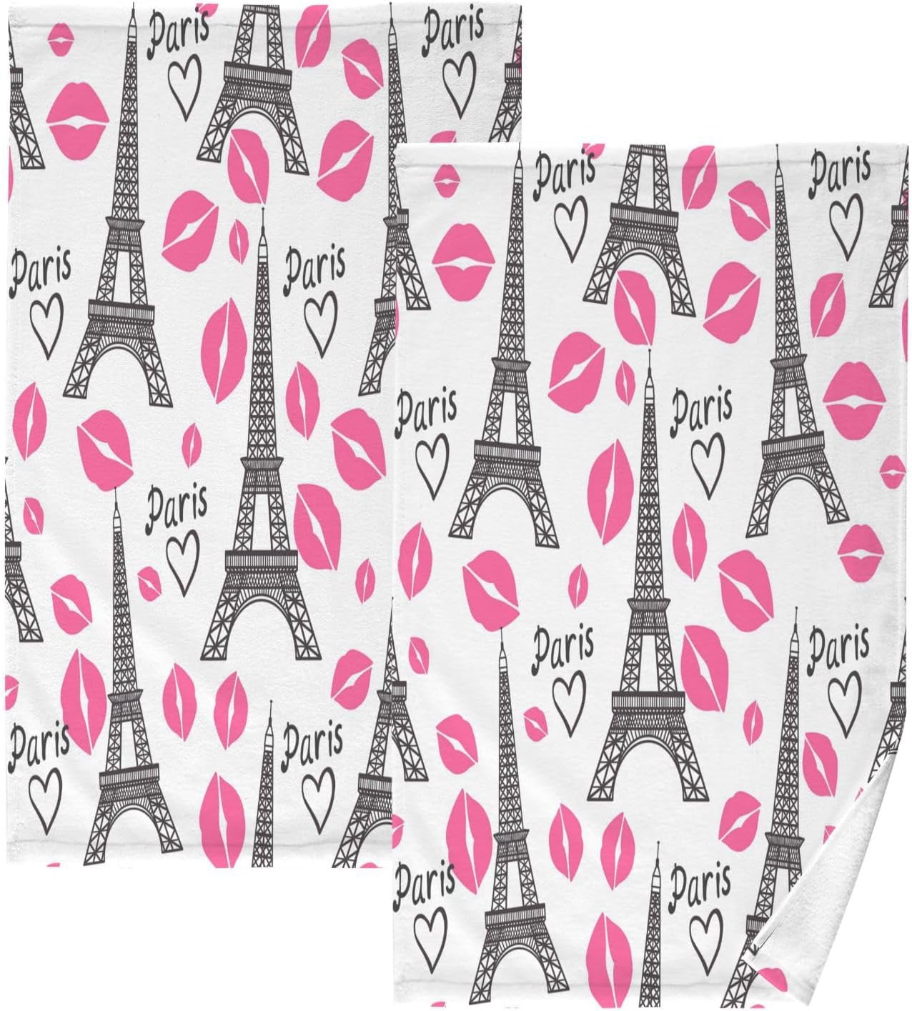 SKYSONIC 2PCS Cotton Towel Set,Quick Drying Washcloths,Soft and