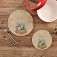 thumbnail image 1 of SKYSONIC 2Pcs Retro Easter Card Pot Holders Trivets, Cotton Thread Weave Trivet Heat Resistant Mats Pot Teapot Protection Table Decorative, 1 of 7