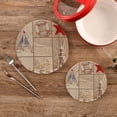 thumbnail image 1 of SKYSONIC 2Pcs Summer Sea Shell Theme Pot Holders Trivets, Lighthouse Boat Cotton Thread Weave Trivet Heat Resistant Mats Pot Teapot Protection Table Decorative, 1 of 7