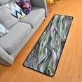 thumbnail image 1 of SKYSONIC 2X6 Feet Abstract Marble Ink Style Runner Rug with Rubber Backing, Artistic Griotte Non Slip Entryway Rug Runner Washable Soft Area Rug Carpet for Hallway Bedroom Kitchen Decor, 1 of 6