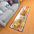 thumbnail image 1 of SKYSONIC 2X6 Feet Autumn Pumpkins Animals Runner Rug with Rubber Backing, Non Slip Entryway Rug Runner Washable Soft Area Rug Carpet for Hallway Bedroom Kitchen Decor, 1 of 6
