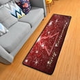 thumbnail image 1 of SKYSONIC 2X6 Feet Bling Christmas Tree Runner Rug with Rubber Backing, Winter Snowflakes Non Slip Entryway Rug Runner Washable Soft Area Rug Carpet for Hallway Bedroom Kitchen Decor, 1 of 6
