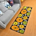 thumbnail image 1 of SKYSONIC 2X6 Feet Cartoon Pumpkins Ghost Runner Rug with Rubber Backing, Autumn Harvest Halloween Non Slip Entryway Rug Runner Washable Soft Area Rug Carpet for Hallway Bedroom Kitchen Decor, 1 of 6